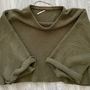 Free People Olive Green Sweater M